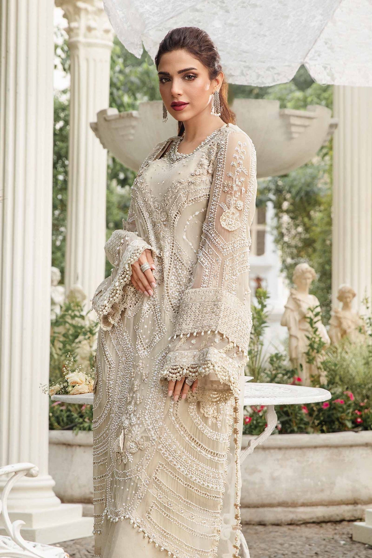 Unstitched Embroidered Chiffon Suit | MPC-24-103