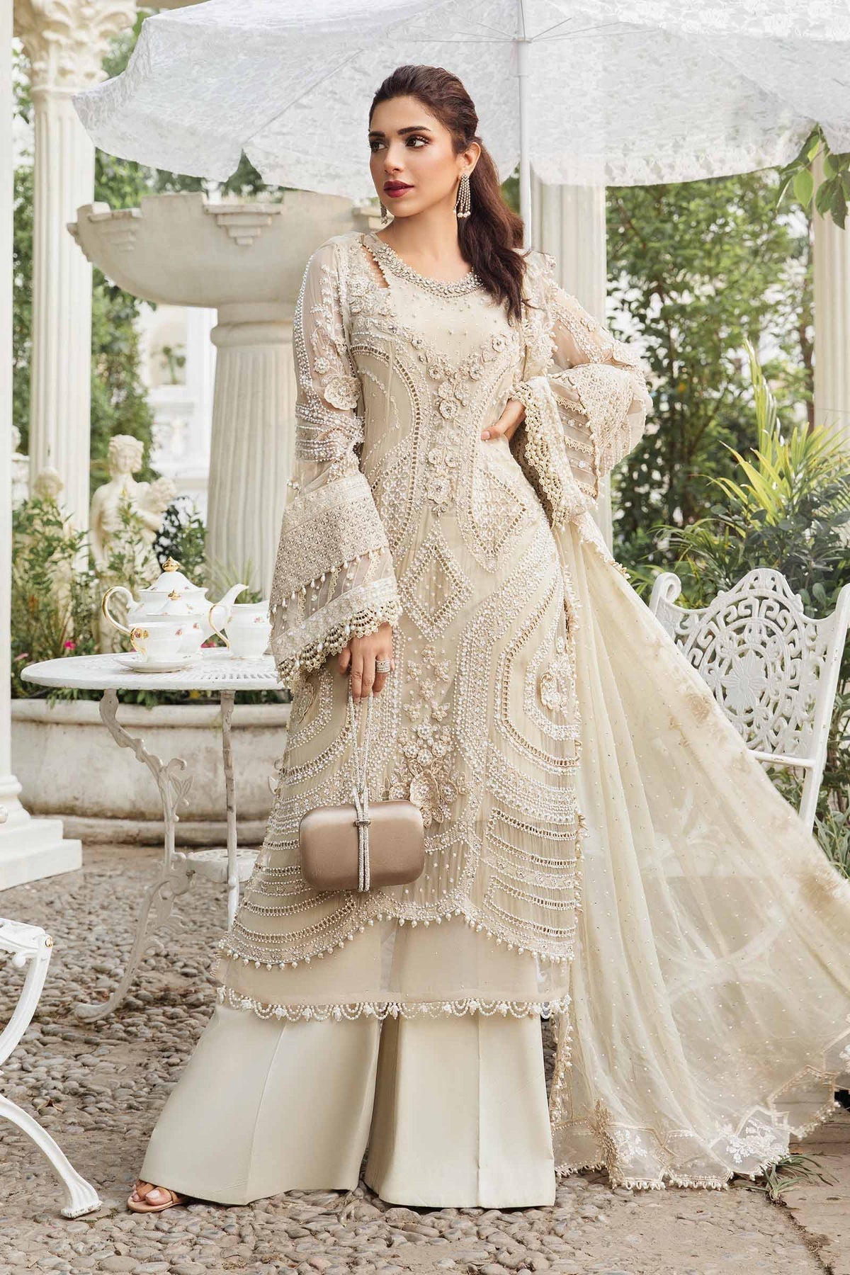 Unstitched Embroidered Chiffon Suit | MPC-24-103